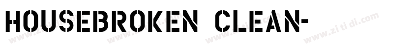HouseBroken Clean字体转换